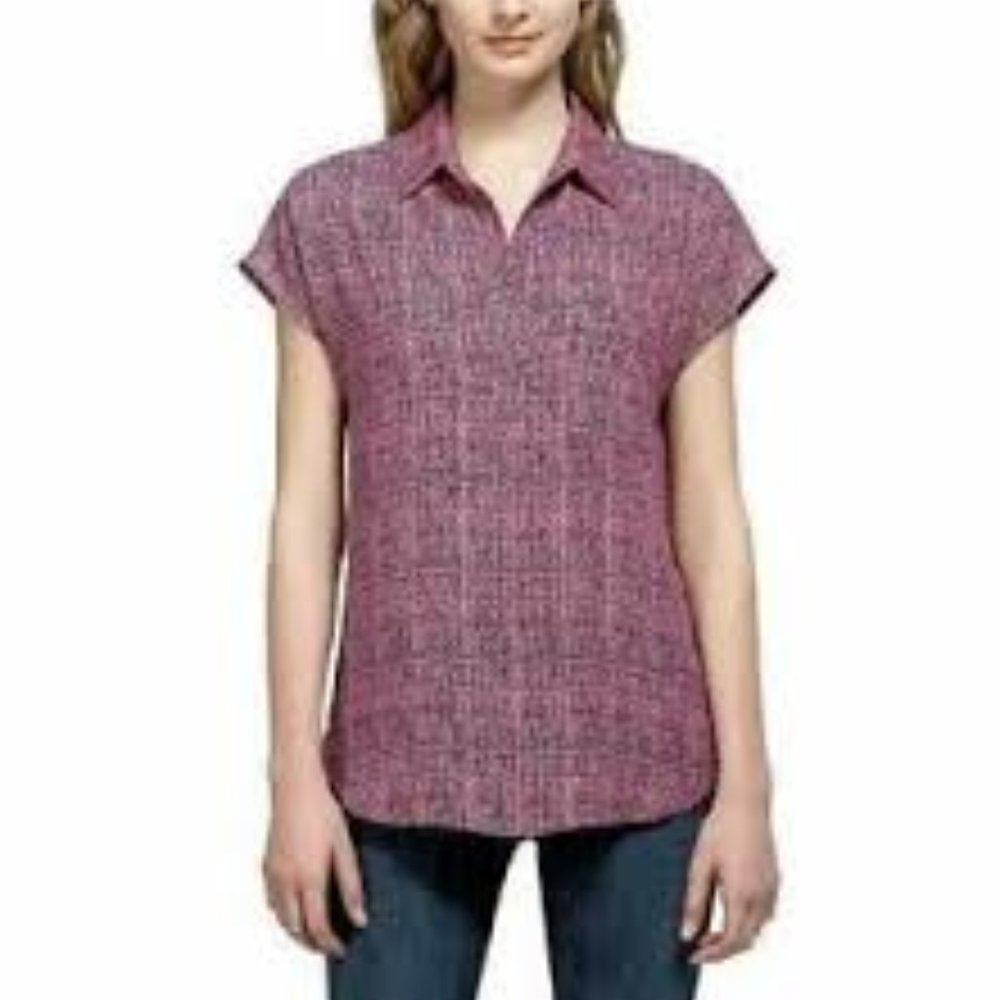 Pleione Ladies' Short Sleeve Blouse New